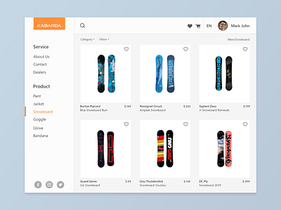 Dashboard UI dashboard dashboard ui design ski snowboard ui ux web webdesign