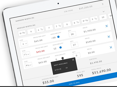 Mobile eCommerce Order Form Concept commerce ecommerce form mobile modular order order form responsive spreadsheet tablet