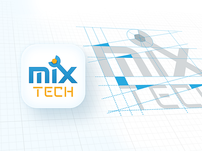 Mix Tech Logo brand branding design flat icon identity illustration logo logodesign mark minimalist modern