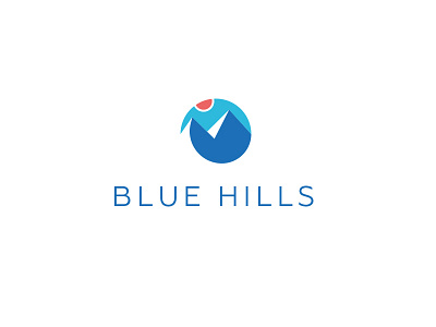 Bluehills Logo hills logo logodesign