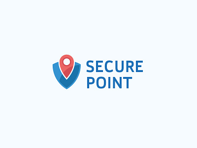 Secure Point Logo icon logo logodesign pin point secure