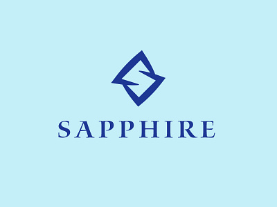 Sapphire Logo diamond icon jewelry logo logodesign sapphire