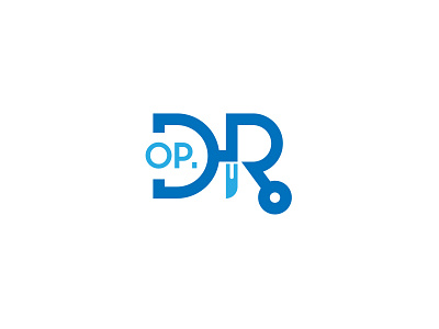 Op. DR. Logo brand doctor dr flat icon identity logo logodesign mark
