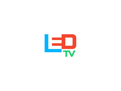 Led TV Logo brand led ledtv logo mark rgb
