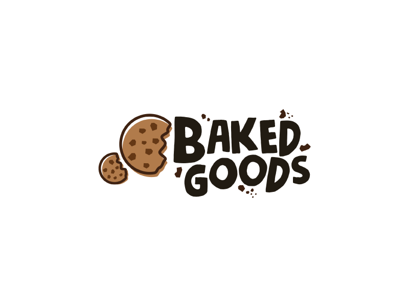 Baked Goods cookies crumbles foodtruck logodesign