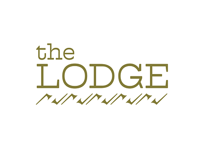 The Lodge branding cabin design lodge logo resort