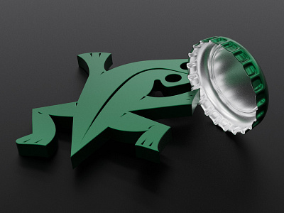 bottle opener 3d blender3d logo