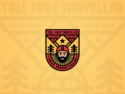 The Toll Free Traveller Rider Badge