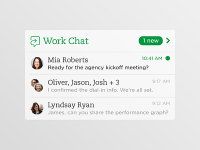 Recent chats badge chat evernote ios ipad iphone new timestamp