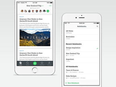 The story behind Evernote's redesign app evernote iphone note-taking notes product design productivity ux