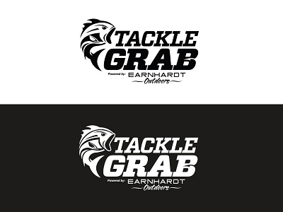 Tackle Grab Logo fish fishing illustration logo outdoors typography
