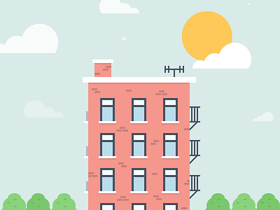 Lil' Apartment Building illustration