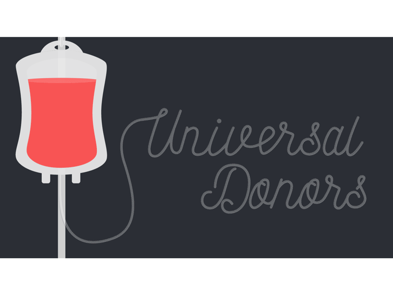 The Universal Donors 2d animation character design graphics improv logo motion pittsburgh universal donors