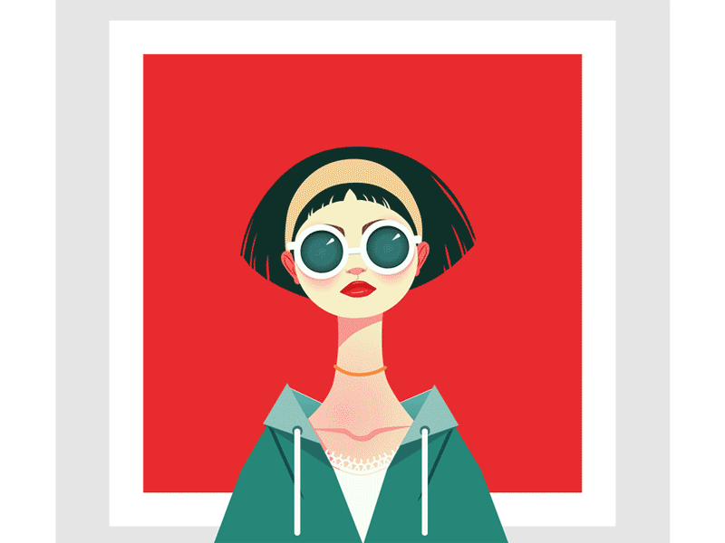 Cool Gal 2d animation character design graphics motion style walk cycle woman