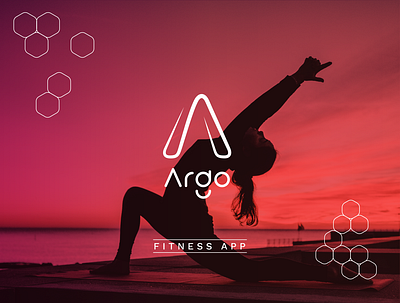 Argo Fitness app branding design illustration logo web