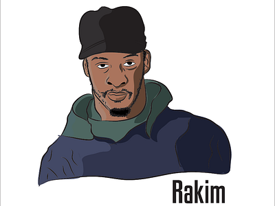 Rakim design illustration vector