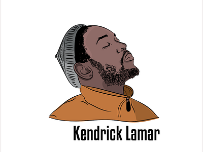 King Kendrick Lamar design drawing illustration vector