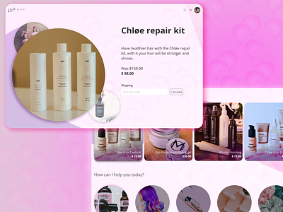 Day 03 of 30 - Hair care e-commerce concept design ec ecommerce ui