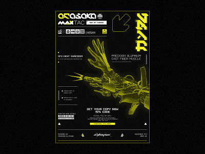 Cyberpunk 2077 Poster branding cyberpunk design graphic design poster ui vector