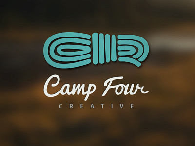 Camp Four Creative Logo agency camp camp four creative icon logo rope