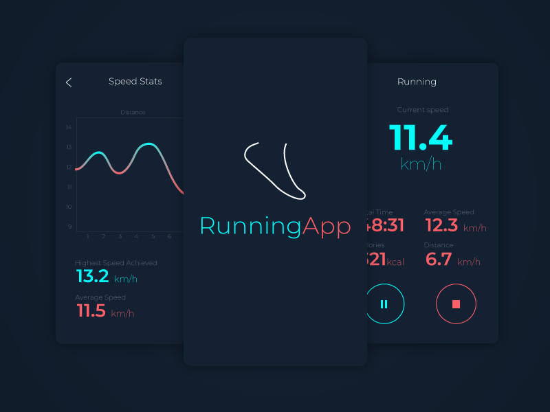 Running App Design by Saranovic Design on Dribbble
