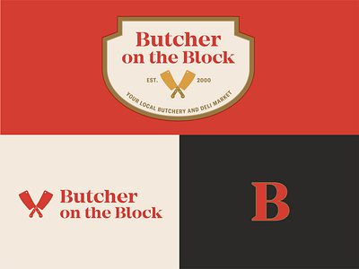 Butcher on the Block No.2 brand design branding business butcher butchery design emblem emblem design emblem logo food graphic art illustrator logo photo