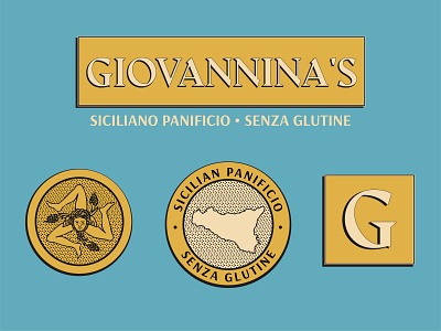 Giovannina's Panificio bakery branding branding concept branding project chicago graphic graphic art graphic design iconography illustration illustrator logo logo design logotype midwest