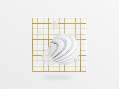 Marble & Gold abstract art c4d clean damianmartelli design digital digital design glass gold graphic design lighting marble material minimal real render texture
