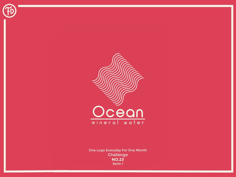 Challenge: One Logo Everyday For One Month - 23 water brand branding personal proyecto geometry challenge logo