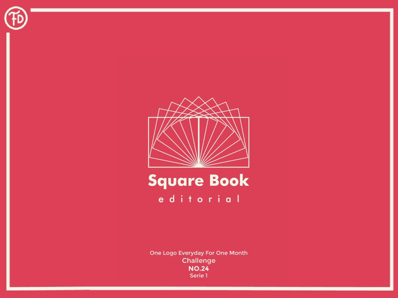 Challenge: One Logo Everyday For One Month - NO.24 editorial book brand branding personal proyecto geometry challenge logo