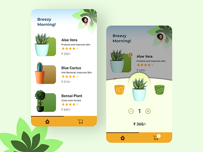 Plants E-commerce UI