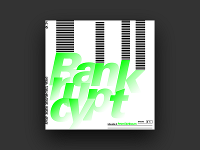 Bankruptcy album album cover bankruptcy berlin corporate design graphic design money music type typography