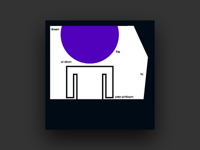 Dream Big album album cover covers dreaming graphic design proportion scale type typography