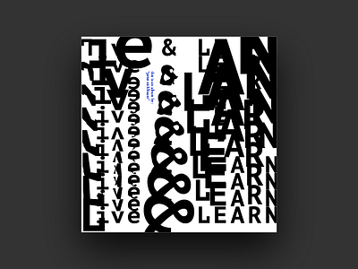 Live and Learn album art cover design covers developed distorted graphic design monospaced organized pattern postmodern type typography