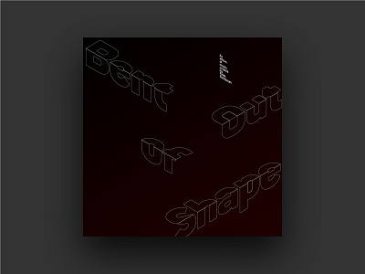 Bent Out of Shape album album art album cover color conduit covers design gestaltung gradient graphic design grid grid structure minimal music organized pattern proportion scale type typography