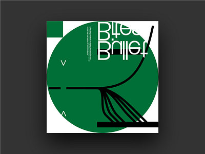 Bullet Bites - ah album album art album cover circular covers design dostoyevsky fuck geometry graphic design grid lp music ok radiohead type typography univers