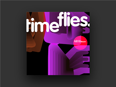 Time Flies album album art album cover architectur color covers design framing gestaltung graphic design grid grids music organized pattern scale type typography vag rounded warped