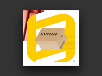 Glass Shoe aestheticism aesthetics album album art album cover cardboard covers design gestaltung graphic design lcd minimal music no helvetica organized rounded type typeface typography yellow