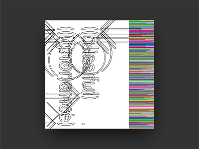 Blissful Ignorance album album art album cover color covers design gestaltung graphic design grid grid structure grids minimal music organized pattern proportion scale type typographie typography