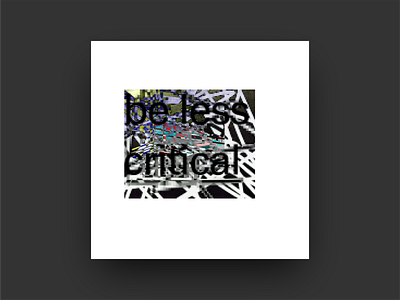 Be Less Critical album album art album cover color covers design gestaltung graphic design grid grids helvetica minimal music organized pattern proportion scale type typographie typography