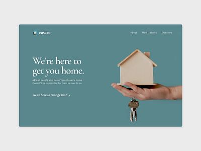 real estate startup - landing page