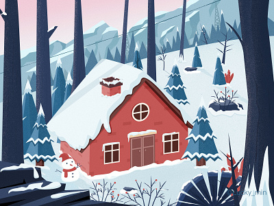 the winter illustration