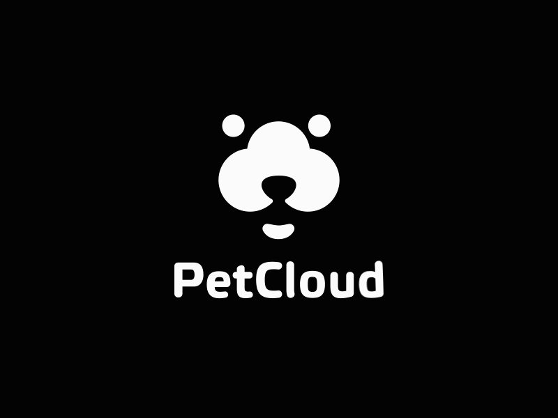 PetCloud GIF animation animation 2d design logo motiongraphics