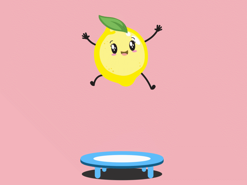 lemon D jump animation animation 2d motiongraphic
