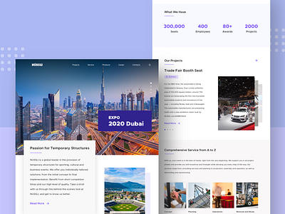 Construction Company Landing Page [Free Sketch File] 2020 design best dribbble shot branding construction construction company design flat freebies landing page landing page design minimal trending ui user experience user interface design userinterface ux web website website design