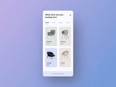 Furniture App Interaction 2020 2020 design animation app best dribbble shot buy design ecommerce furniture app interactive interface minimal sell smooth animation trend ui user experience user interface userinterface ux