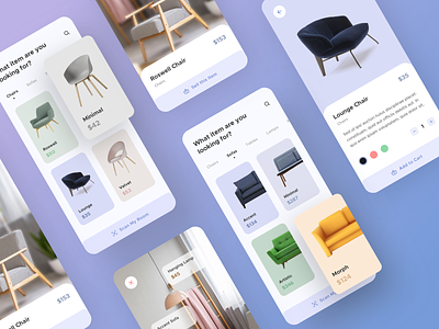 Furniture App Full UI Kit ( Freebie )
