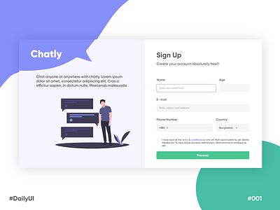 Sign Up - Daily UI #001