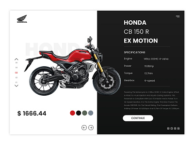 Honda landing page adobexd creativecloud design ui ux web