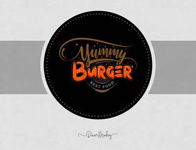 Yummy Burger Logo branding design logo logo design typography typography logo